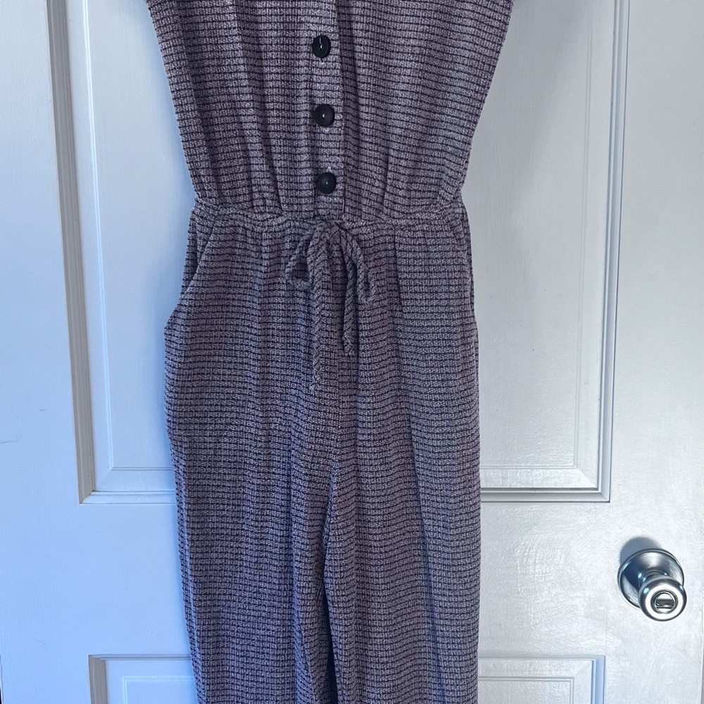 Gilli light maroon Button-Front Jumpsuit